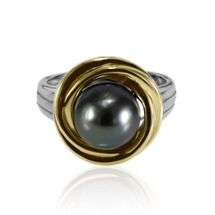 Anello in argento con Perla Tahitiana (TPC)