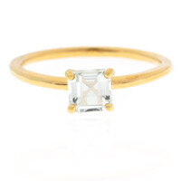 Anello in argento con Topazio Bianco