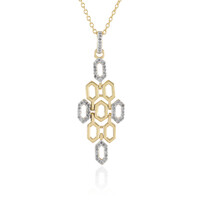 Collana in argento con Diamante I2 (J)