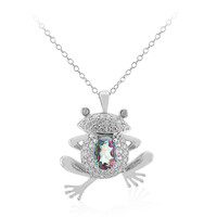 Collana in argento con Quarzo Mistico