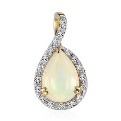 Ciondolo in oro con Opale di Welo (Adela Gold)