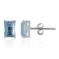 Orecchini in argento con Topazio Blu Cielo