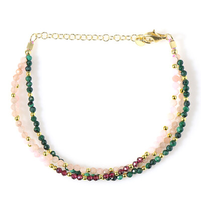 Bracciale in argento con Granato Mozambico (Riya)