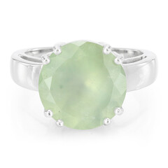 Anello in argento con Prehnite