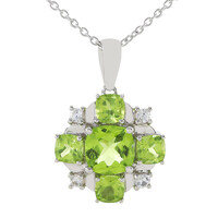 Collana in argento con Peridoto