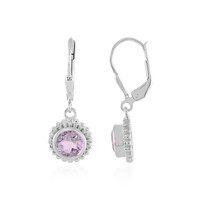 Orecchini in argento con Ametista Rose de France