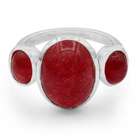 Anello in argento con Giada