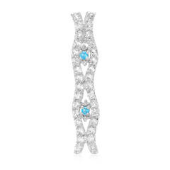 Ciondolo in argento con Apatite Blu Neon