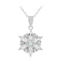Collana in argento con Topazio Bianco