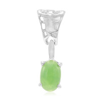 Ciondolo in argento con Crisoprasio Imperiale