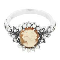 Anello in argento con Corniola