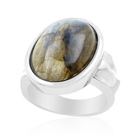 Anello in argento con Labradorite
