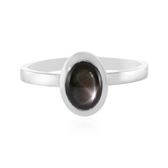 Anello in argento con Zaffiro Stellato Nero