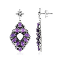 Orecchini in argento con Ametista Zambiana (Desert Chic)