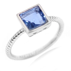 Anello in argento con Fluorite Cangiante