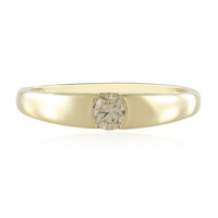 Anello in oro con Diamante Champagne VS1