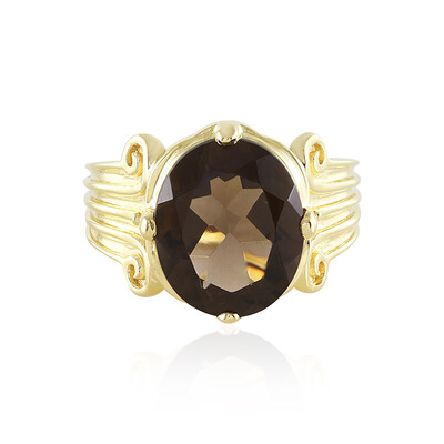 Anello in argento con Quarzo Fumè