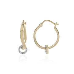 Orecchini in argento con Diamante I2 (I)