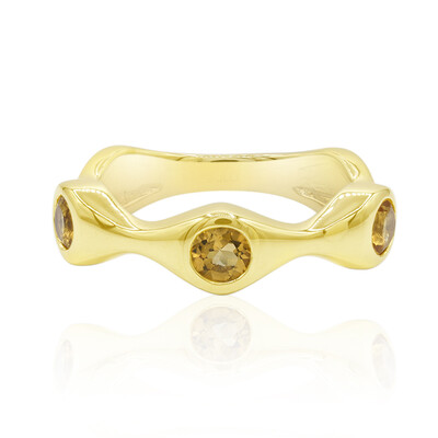 Anello in argento con Citrino