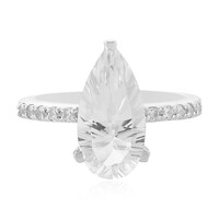 Anello in argento con Quarzo Bianco