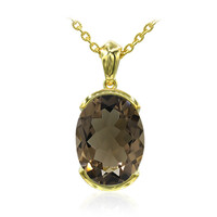 Collana in argento con Quarzo Fumè