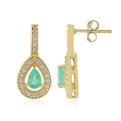 Orecchini in argento con Smeraldo Russo
