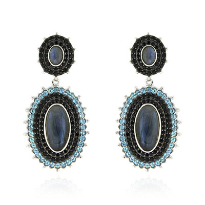 Orecchini in argento con Labradorite (Dallas Prince Designs)