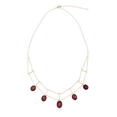 Collana in oro con Tormalina Neon del Congo (CIRARI)