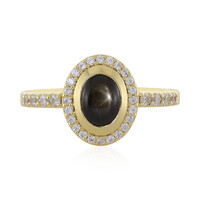 Anello in argento con Zaffiro Stellato Nero