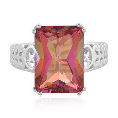 Anello in argento con Topazio Fiore di Loto