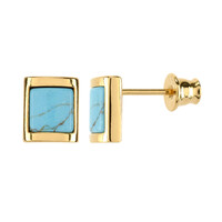 Orecchini in argento con Turchese