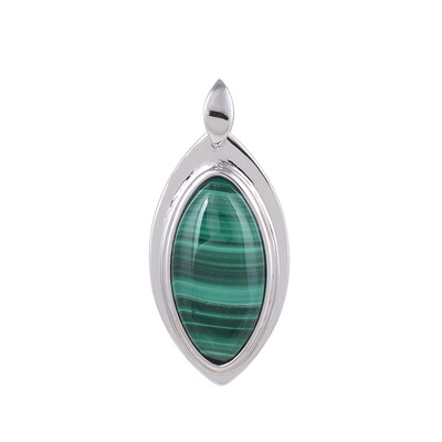 Ciondolo in argento con Malachite