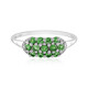Anello in argento con Tsavorite della Tanzania