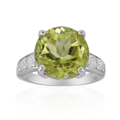 Anello in argento con Citrino Limone