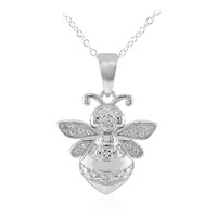 Collana in argento con Diamante I3 (I)