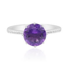 Anello in argento con Ametista Boliviana