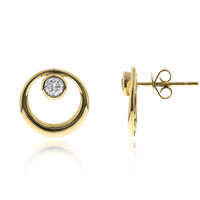 Orecchini in oro con Diamante I1 (H) (CIRARI)