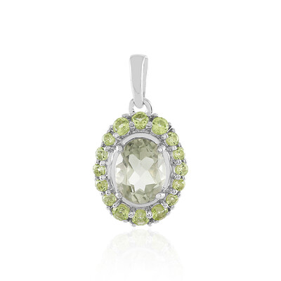 Ciondolo in argento con Ametista Verde