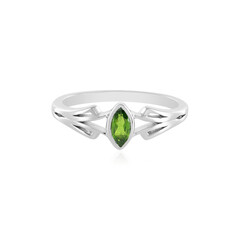 Anello in argento con Diopside Russo