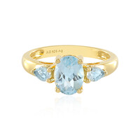 Anello in argento con Topazio Blu Cielo