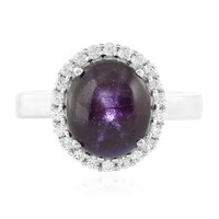 Anello in argento con Granato Stellato