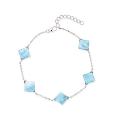 Bracciale in argento con Larimar