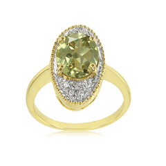 Anello placcato in oro con Zultanite