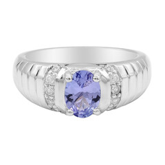 Anello in argento con Tanzanite