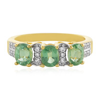 Anello in argento con Cianite Menta