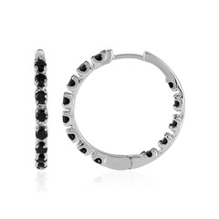 Orecchini in argento con Spinello Nero