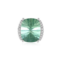 Ciondolo in argento con Fluorite Verde