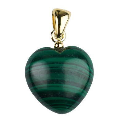 Ciondolo in argento con Malachite