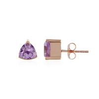 Orecchini in argento con Ametista Rose de France