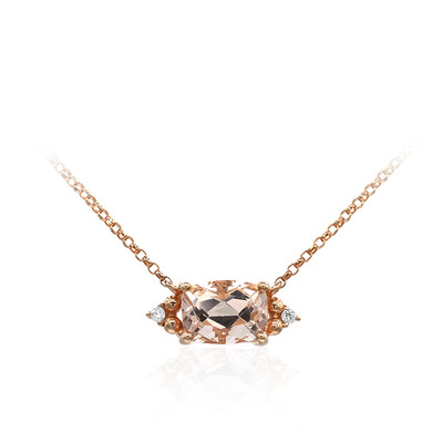 Collana in oro con Morganite AAA